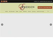 Tablet Screenshot of emersonresort.com